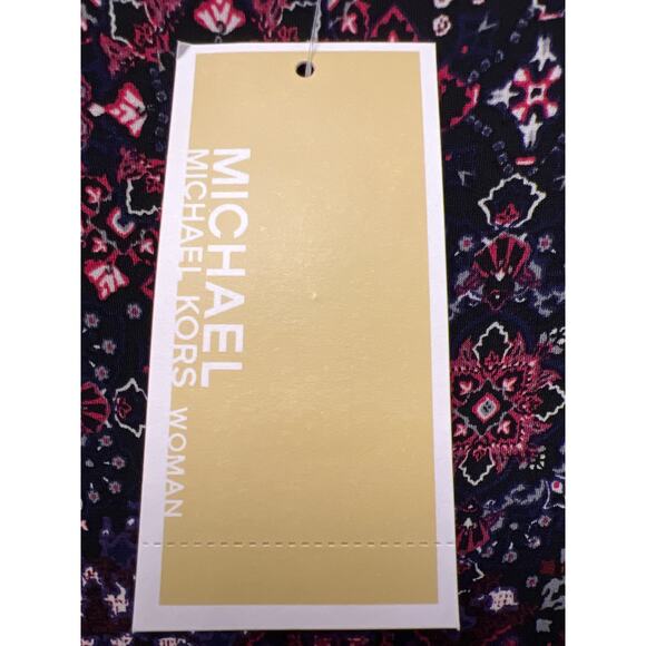 NWT Michael Michael Kors Women’s Patchwork Azalea Tiered Dress Size 2X Purple - Picture 5 of 7